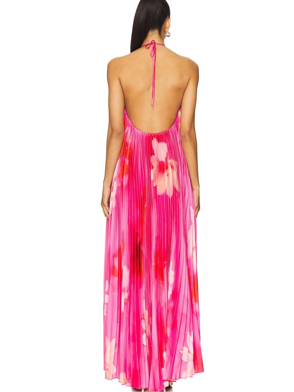 Lovers and Friends Gia Maxi Dress in Pink Floral Multi - Picture 4 of 15